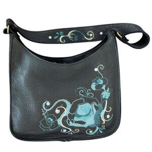 Eternal Perspective Leather Purse with gorgeous embroidery